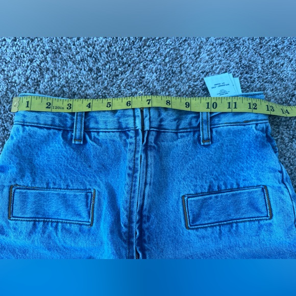 Sandro Wide Leg Jeans Blue Denim High Waist Size 34 - Picture 13 of 13